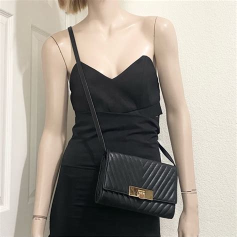 michael kors dblzipwristl diagonal clblk|Michael Kors handbags.